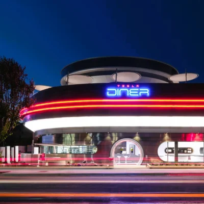 Tesla Diner Retro Modern Dining in USA