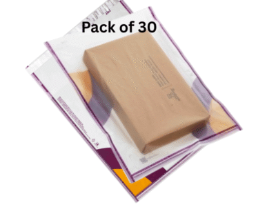 14x18 Meesho Transparent Courier Poly Bag / Courier covers | No POD | 30 Pieces | barcoded